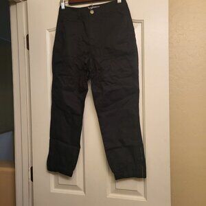 Lisa Rinna Collection Junior Banded Bottom Ankle Pants Black Size 00 NWOT